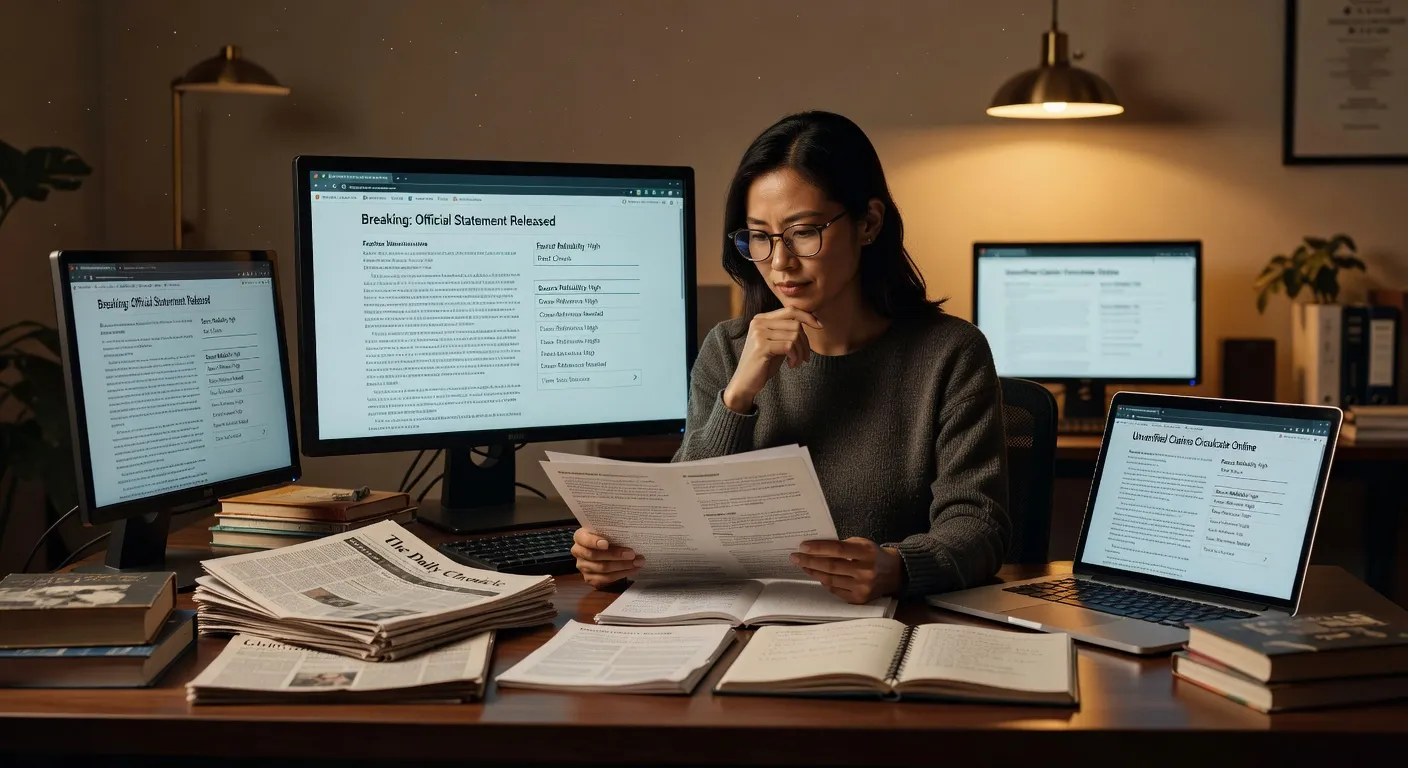 Illustration de biais cognitifs et de la pensée critique face à l'information