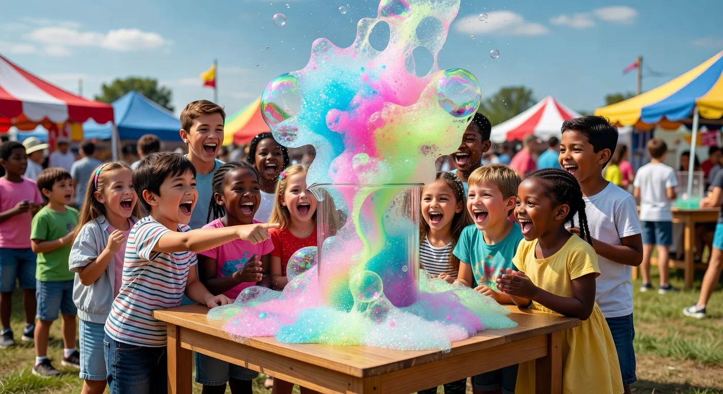 Atelier scientifique pour enfants lors de la Fête de la Science en Drôme