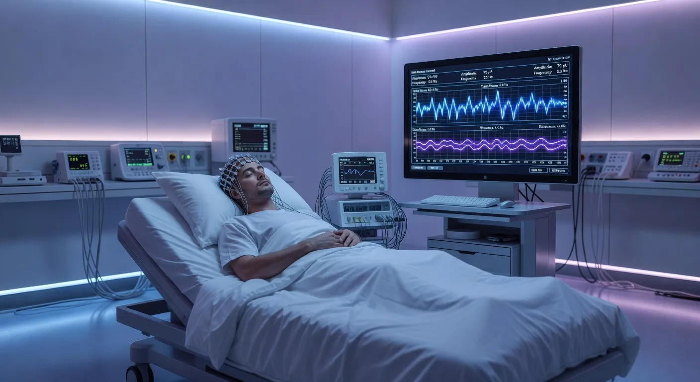 Illustration du système glymphatique et du nettoyage cérébral pendant le sommeil