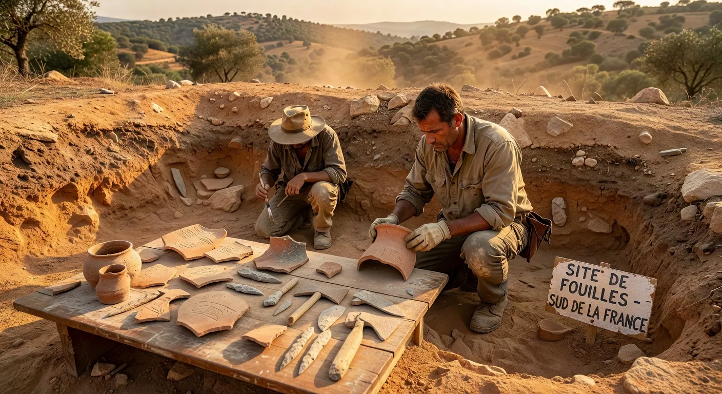Site archéologique en Drôme